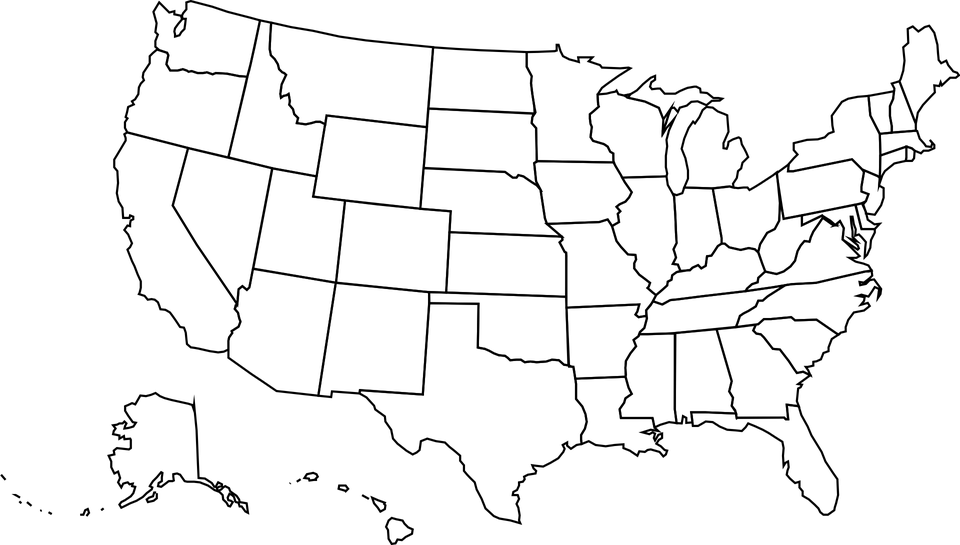 Map Usa Transparent PNG Image