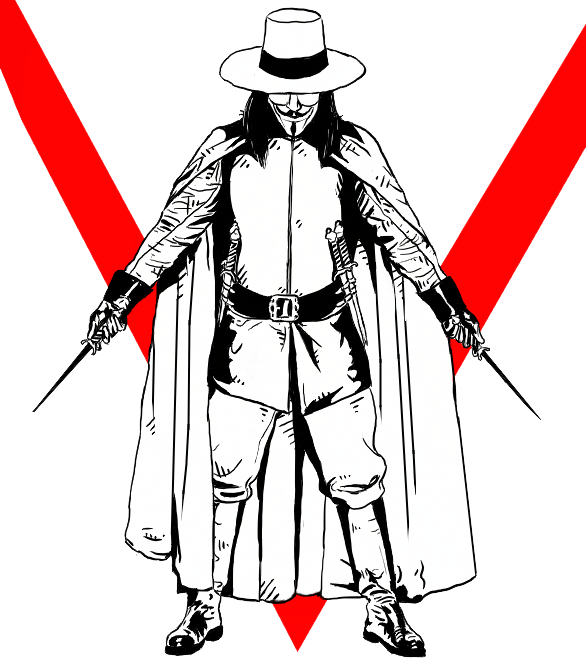 V For Vendetta Background Transparent PNG Image