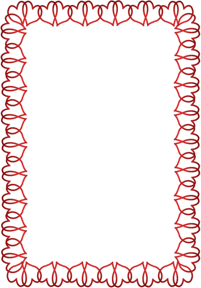 Frame Valentines Border Day Transparent PNG Image