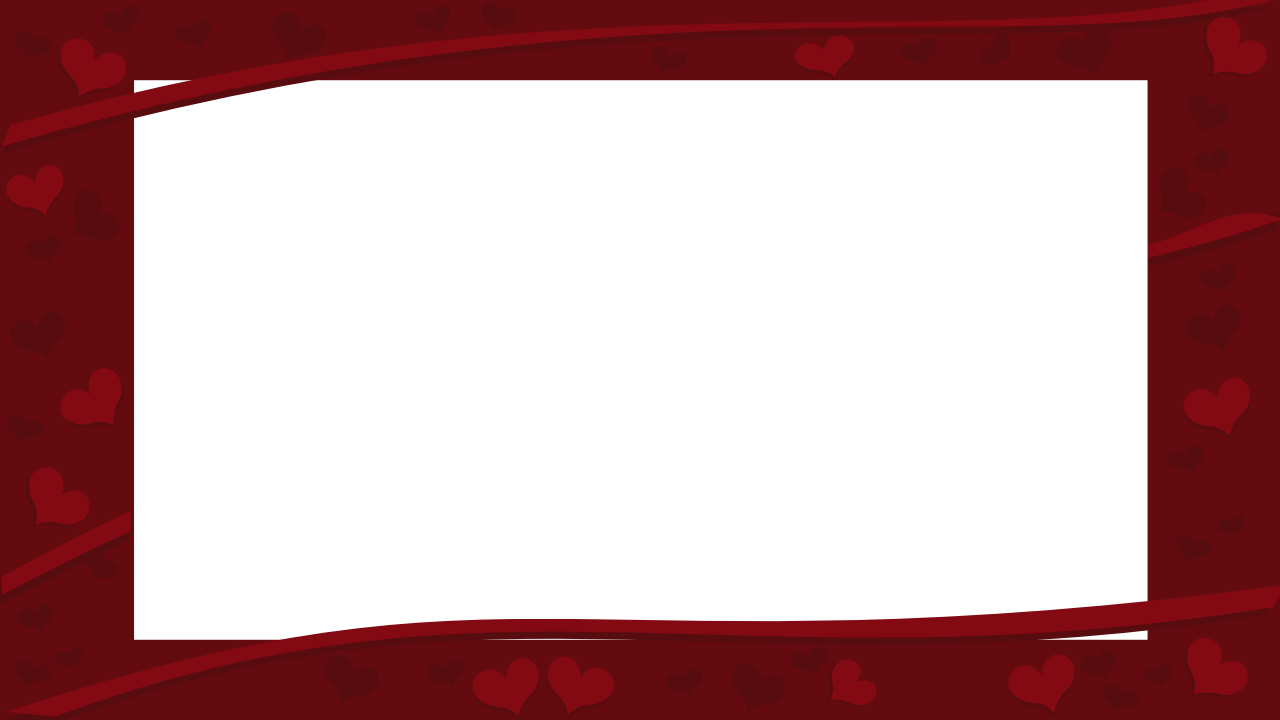 Valentines Border Day Landscape Transparent PNG Image