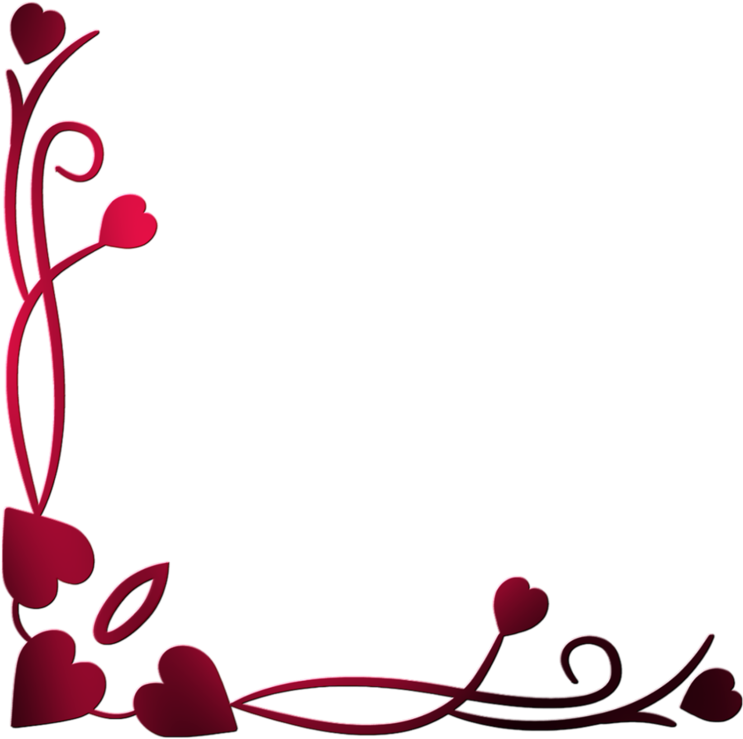 Love Valentines Border Day Transparent PNG Image