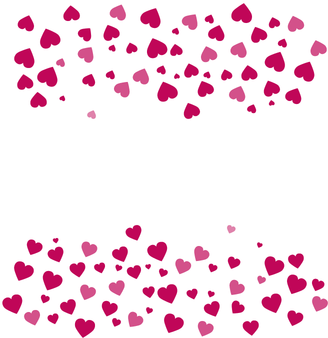 Pink Valentines Border Day Transparent PNG Image