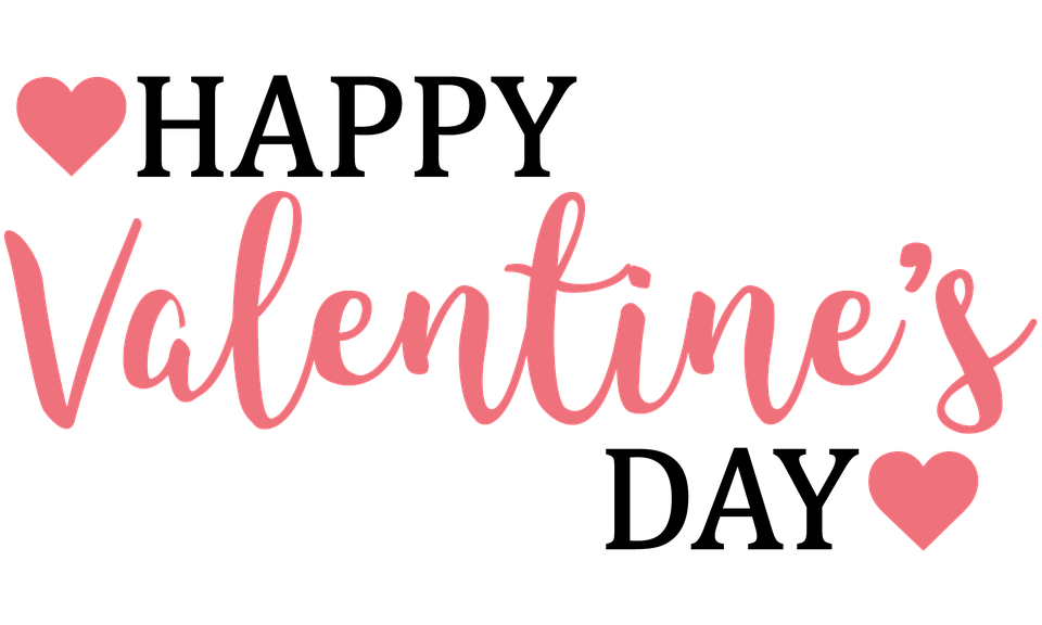 Text Valentines Banner Day Transparent PNG Image