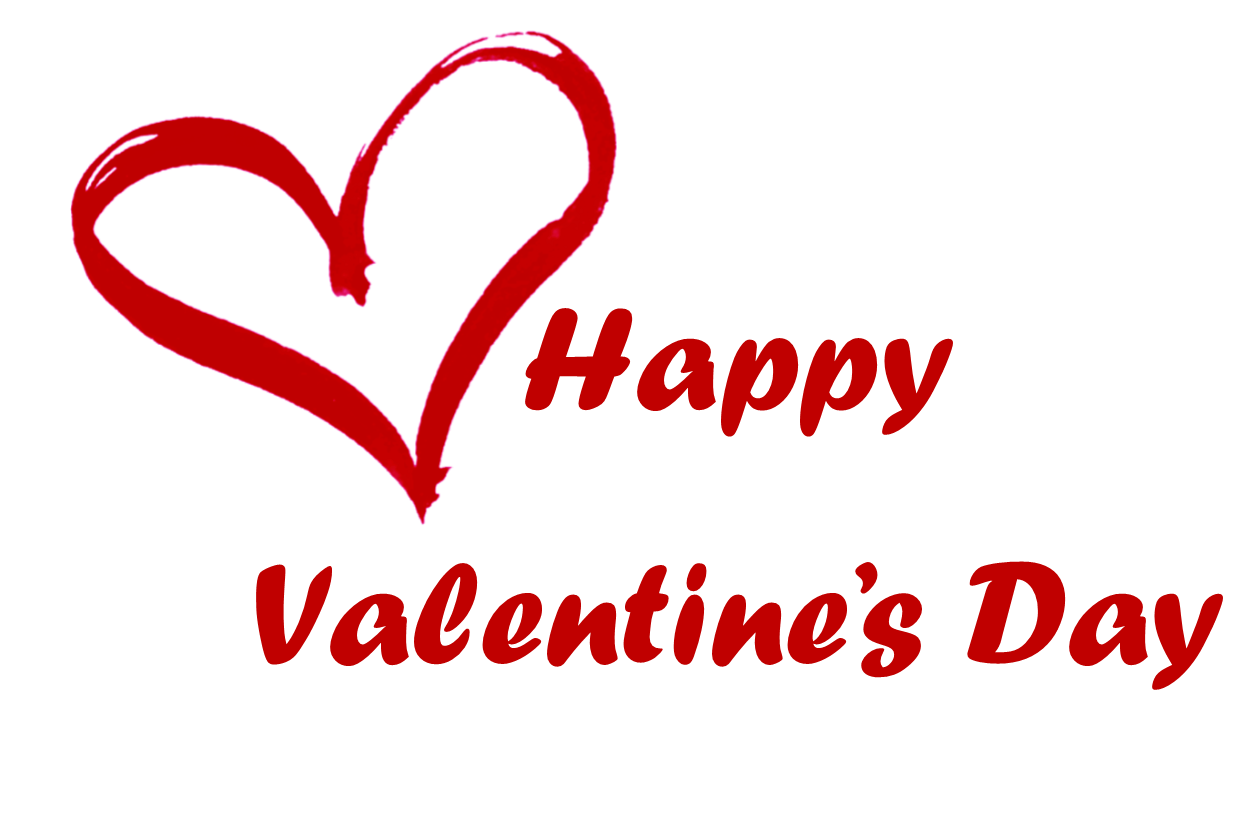 Heart Valentines Day Text Transparent PNG Image