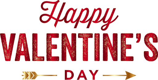 Text Valentines Day Red File Transparent PNG Image