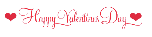 Text Valentines Day Red Transparent PNG Image