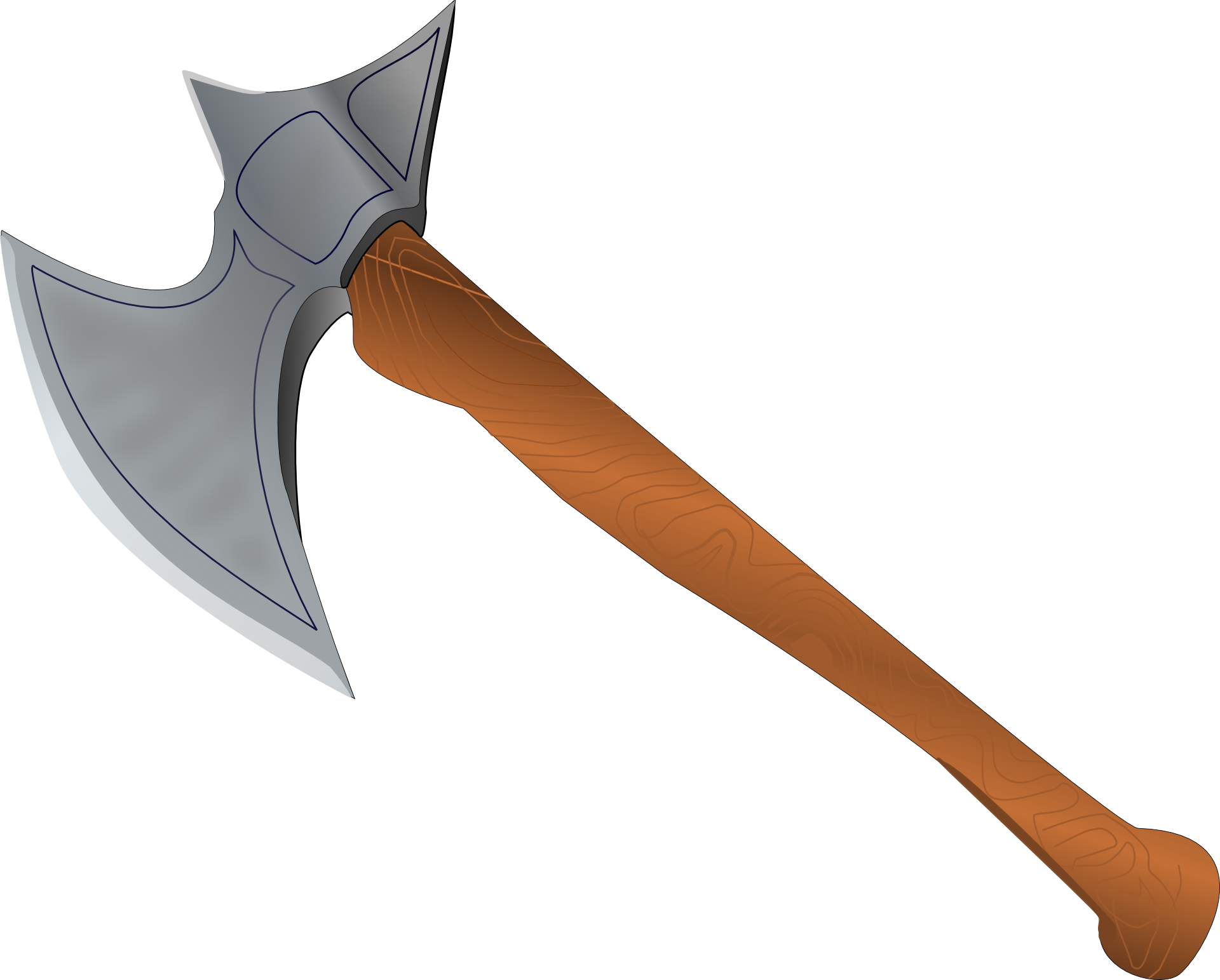Viking Ax Vector Transparent PNG Image