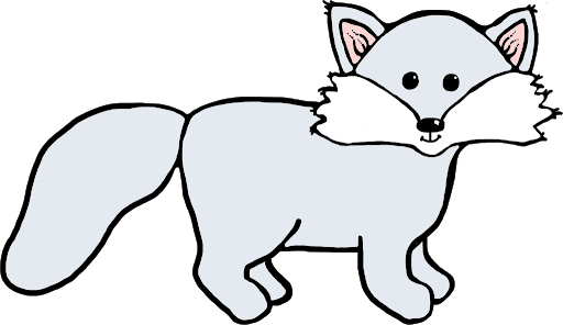 White Vector Fox Arctic Transparent PNG Image