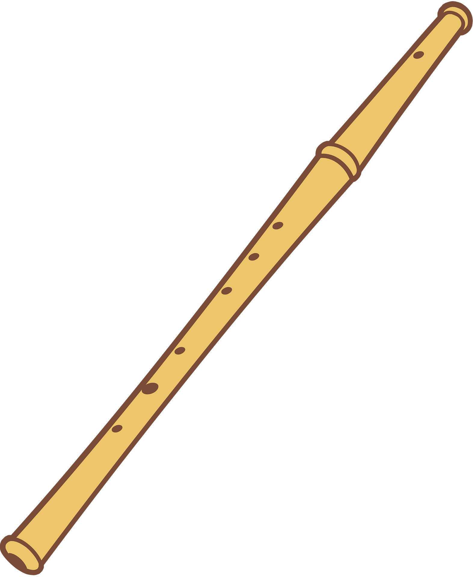 Bamboo Vector Flute Transparent PNG Image