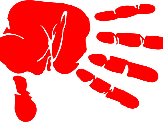 Vector Hand Bloody Transparent PNG Image