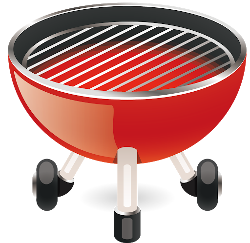 Barbecue Vector Red Transparent PNG Image