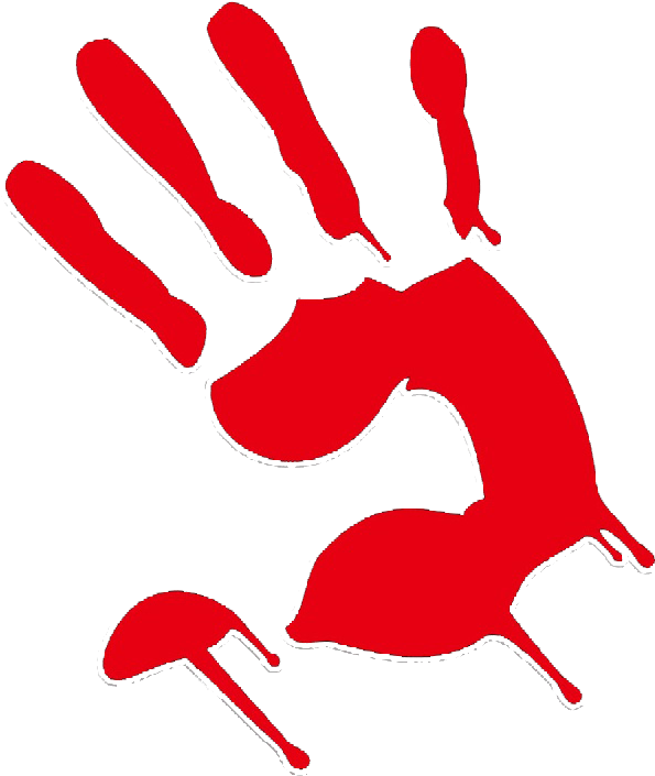 Vector Hand Bloody Transparent PNG Image