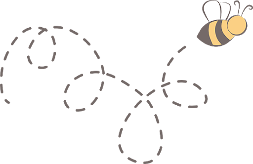 Trail Path Vector Bee Transparent PNG Image