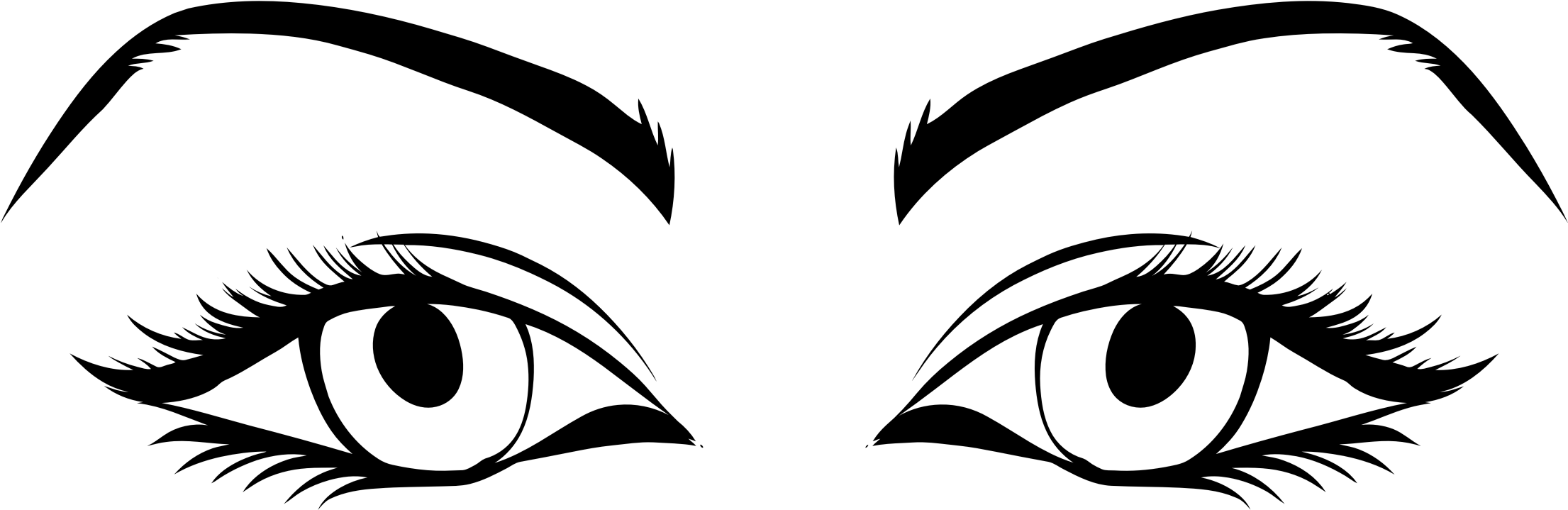 Eyes Vector Transparent PNG Image