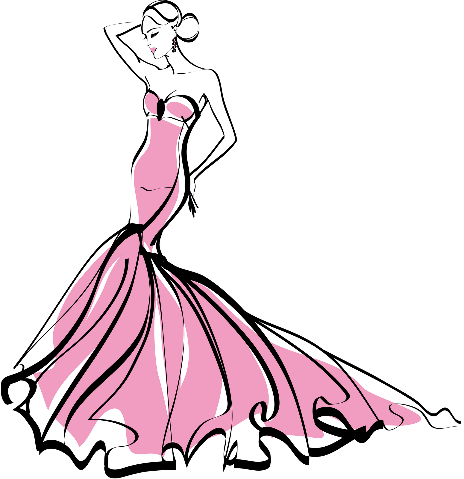 Woman Vector Fashion Transparent PNG Image