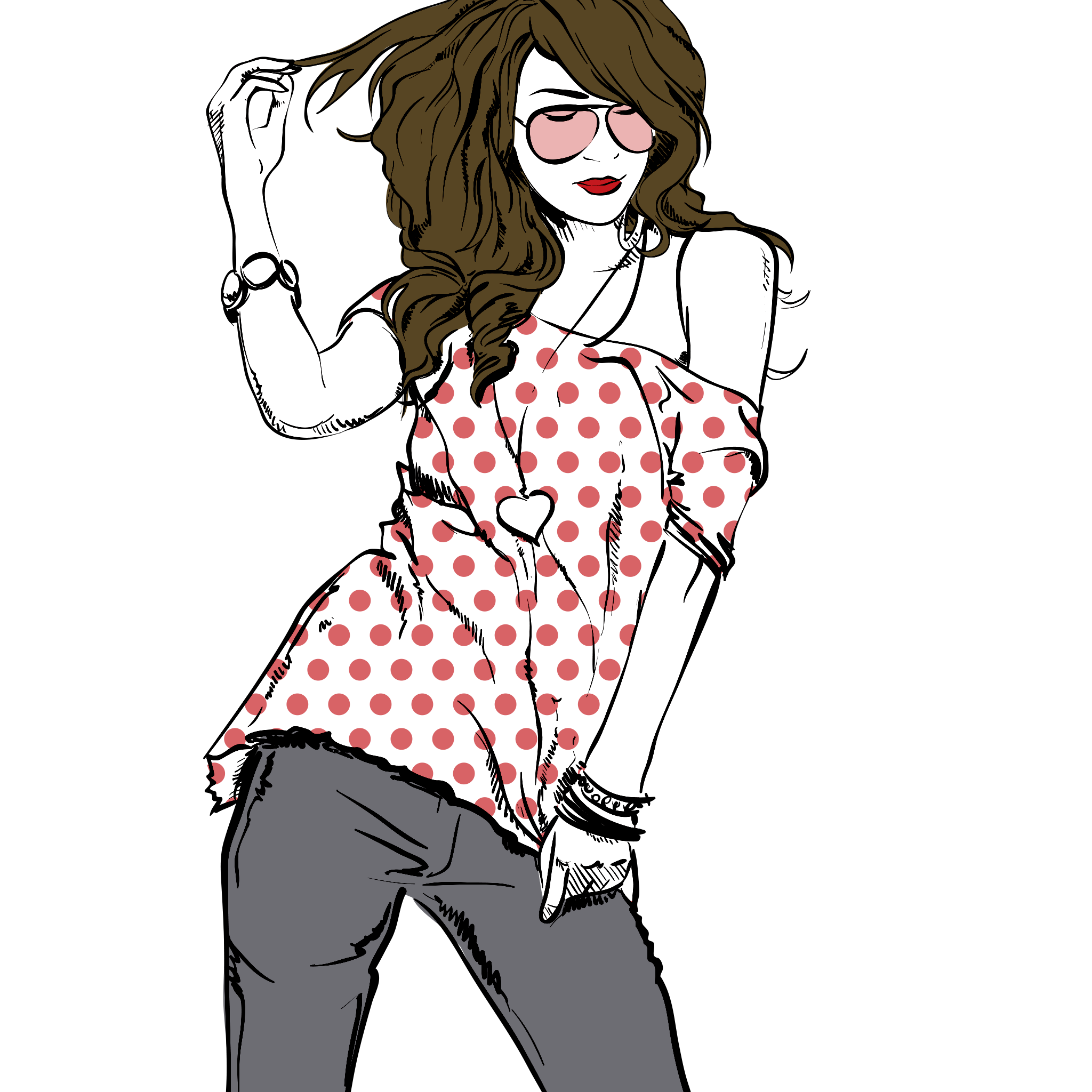 Woman Vector Fashion Transparent PNG Image