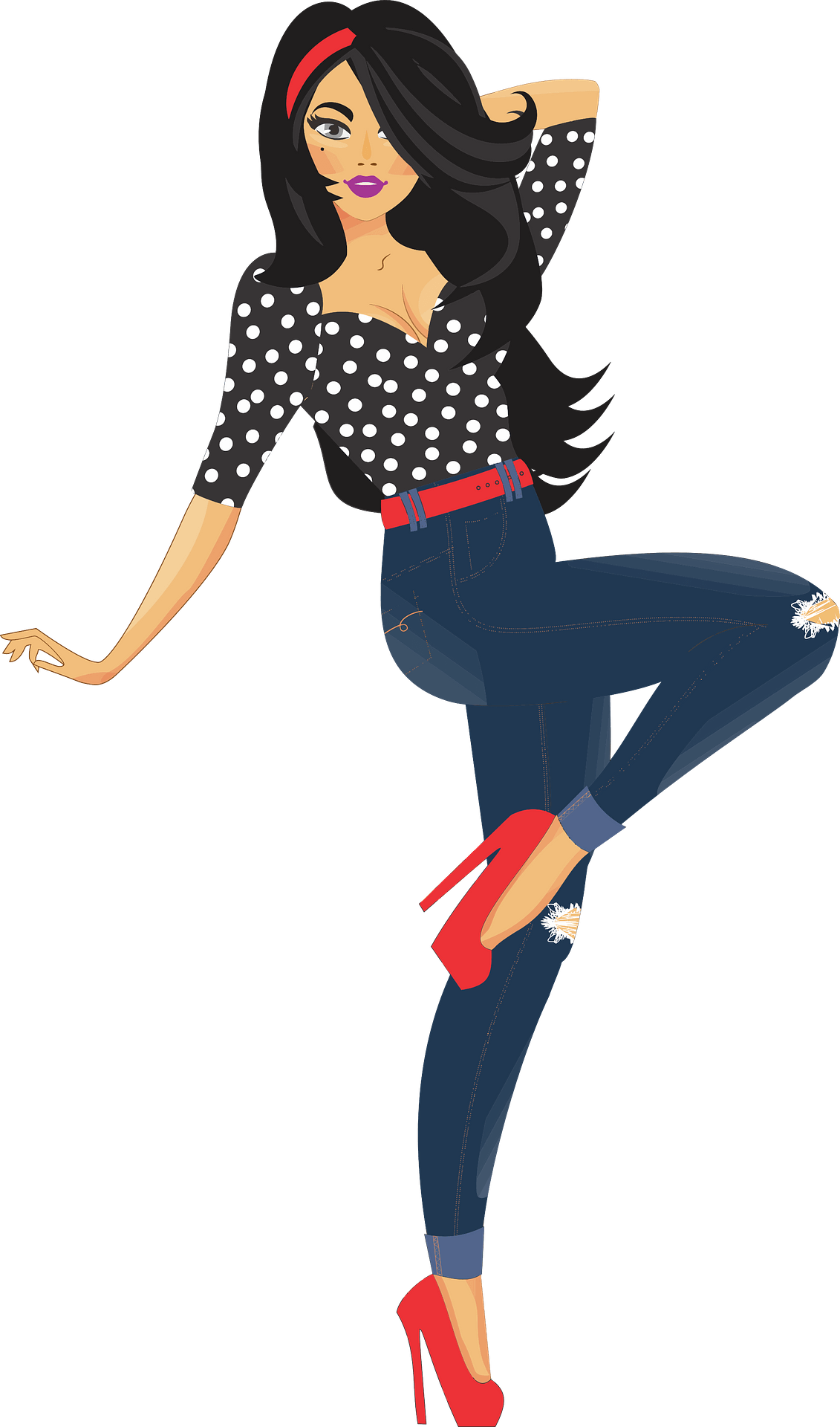 Woman Vector Fashion Transparent PNG Image