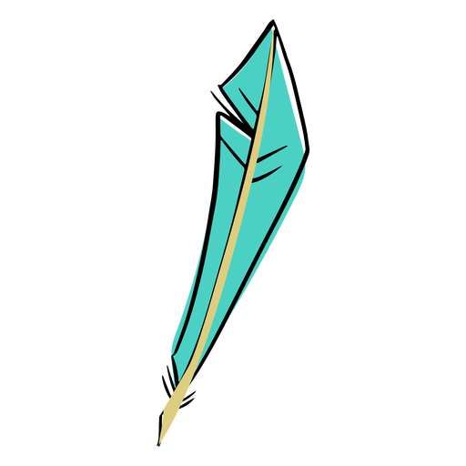 Blue Feather Vector Transparent PNG Image