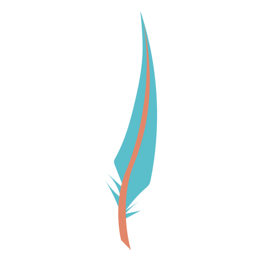 Blue Feather Vector Transparent PNG Image