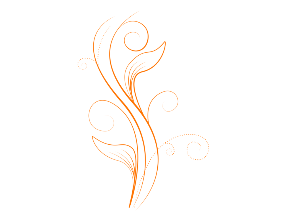 Floral Swirl Vector Transparent PNG Image