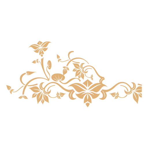 Floral Swirl Vector Transparent PNG Image