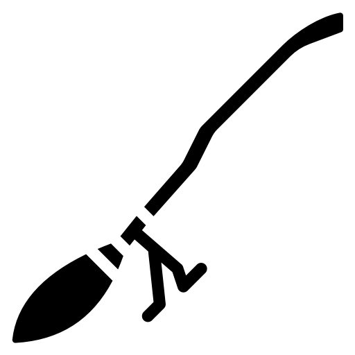 Broom Vector Black Transparent PNG Image