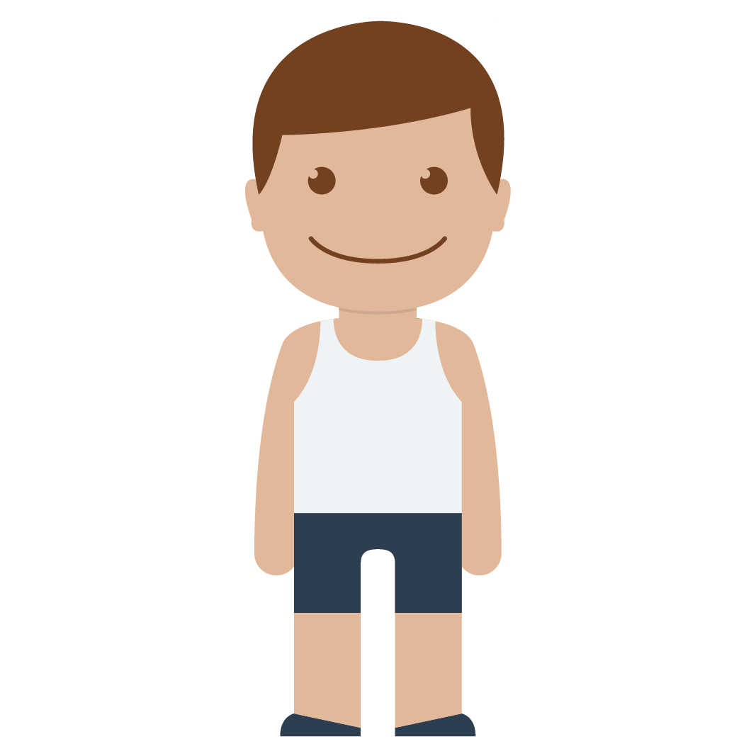Standing Boy Vector Transparent PNG Image