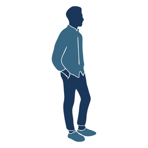 Standing Boy Vector File Transparent PNG Image