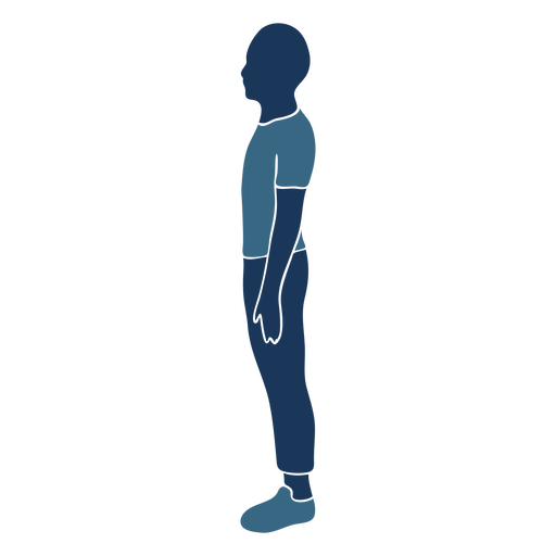Standing Boy Vector Transparent PNG Image