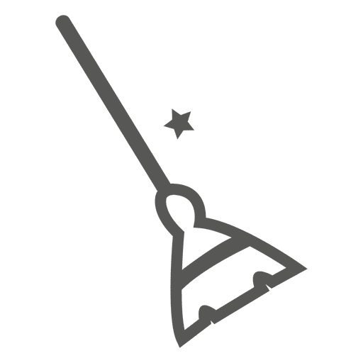 Broom Vector Transparent PNG Image