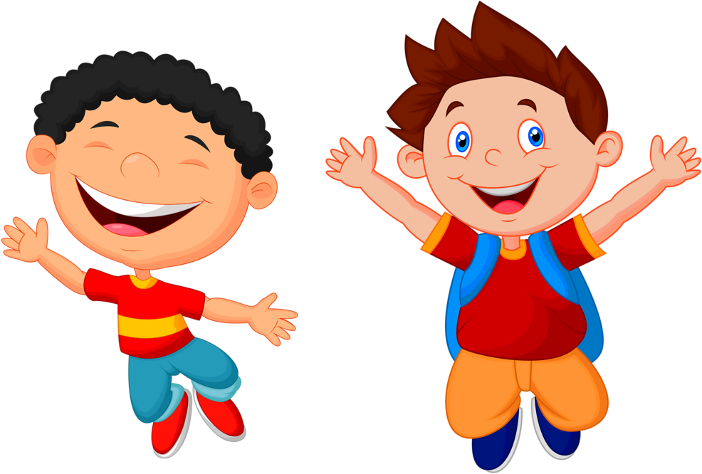 Standing Boy Vector Cartoon Transparent PNG Image