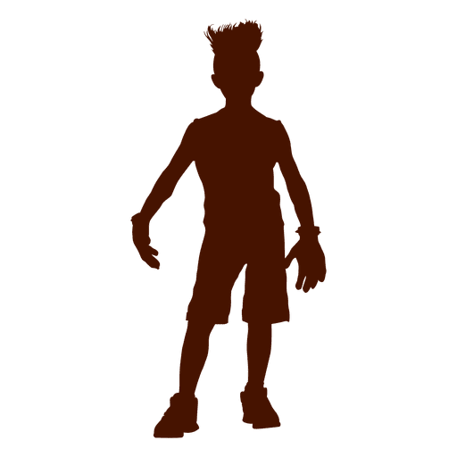 Standing Boy Vector Transparent PNG Image