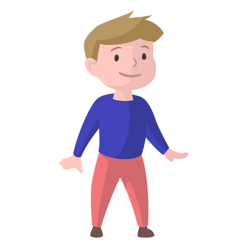 Standing Boy Vector Hipster Transparent PNG Image