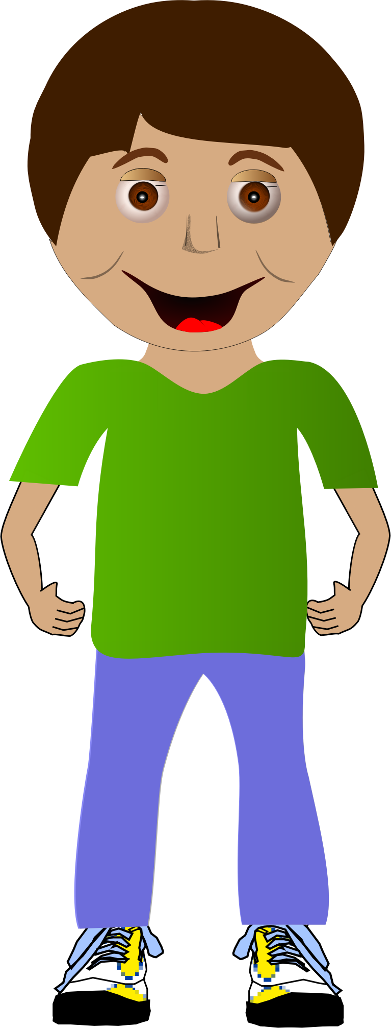 Standing Boy Vector Hipster Transparent PNG Image