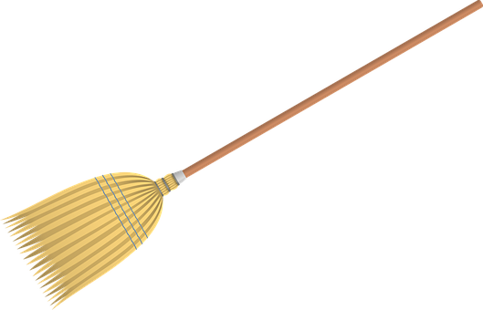 Broom Vector Stick Transparent PNG Image
