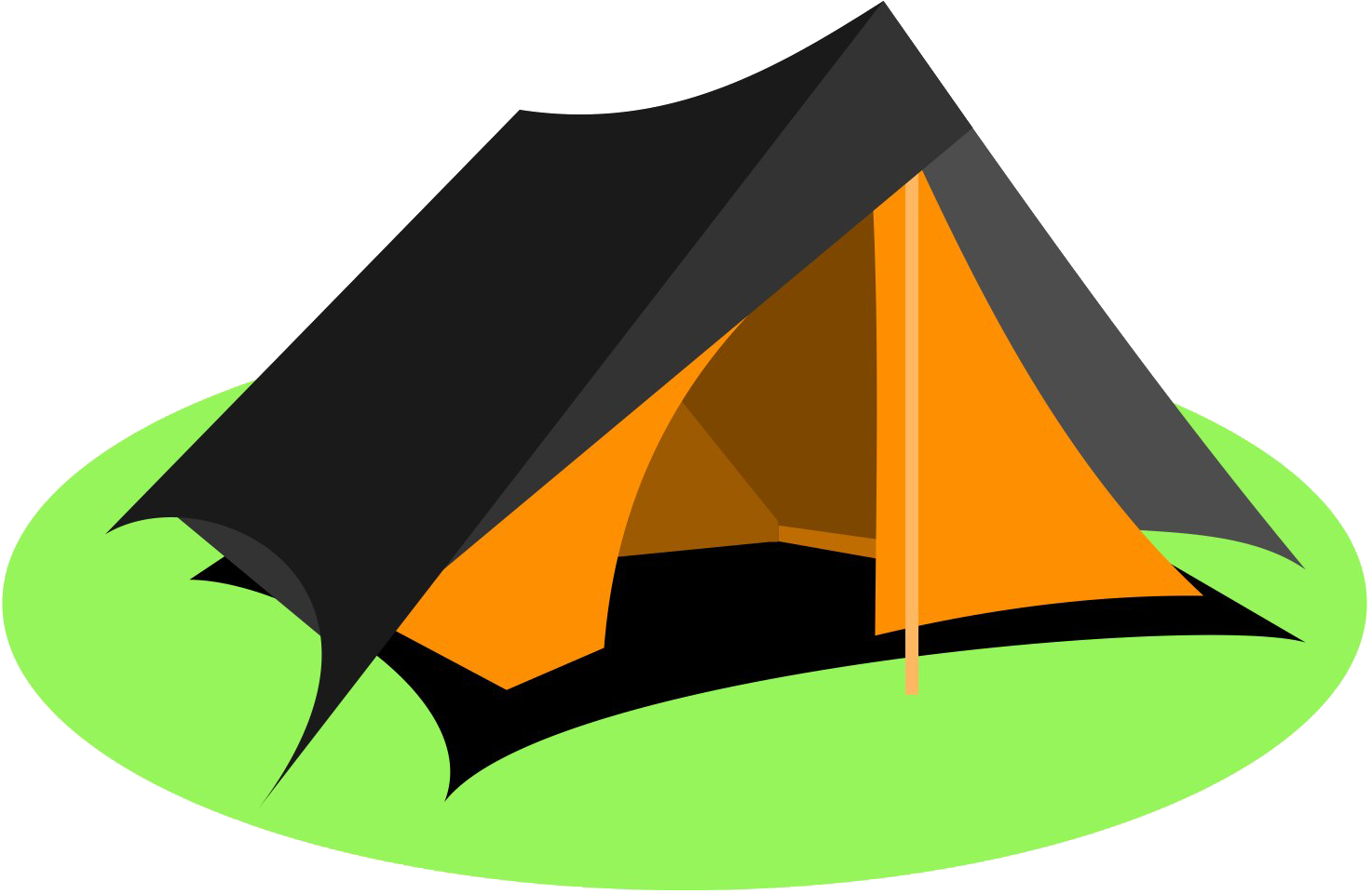 Vector Tent Camp Transparent PNG Image