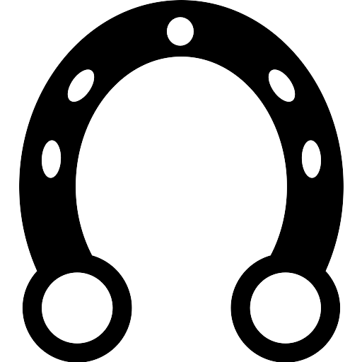 Vector Black Horseshoe Transparent PNG Image