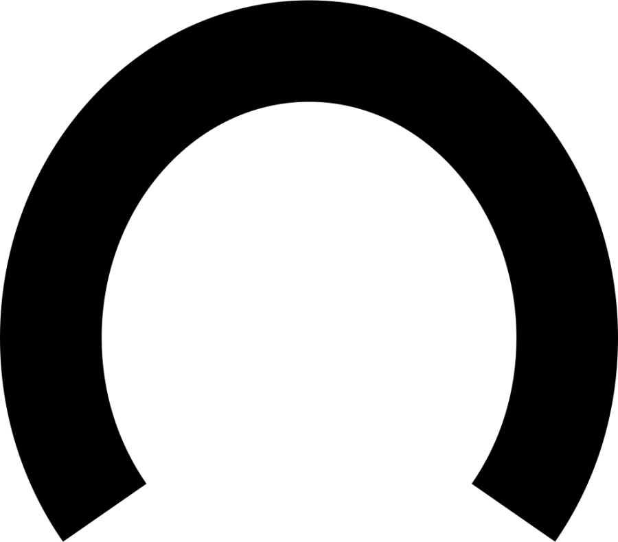 Vector Black Horseshoe Transparent PNG Image