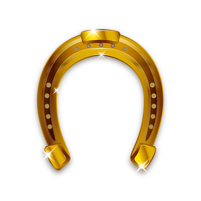 Vector Gold Horseshoe Transparent PNG Image