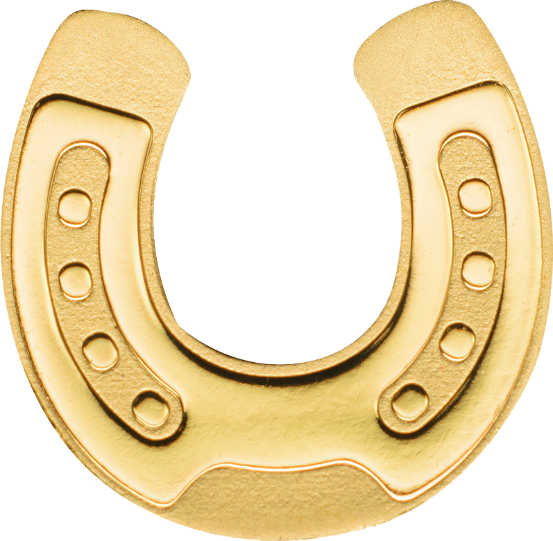 Vector Gold Horseshoe Transparent PNG Image