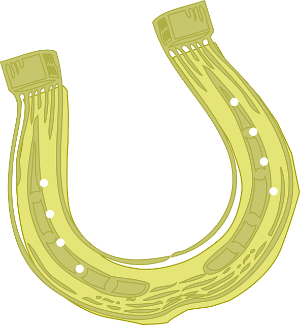 Vector Gold Horseshoe Transparent PNG Image