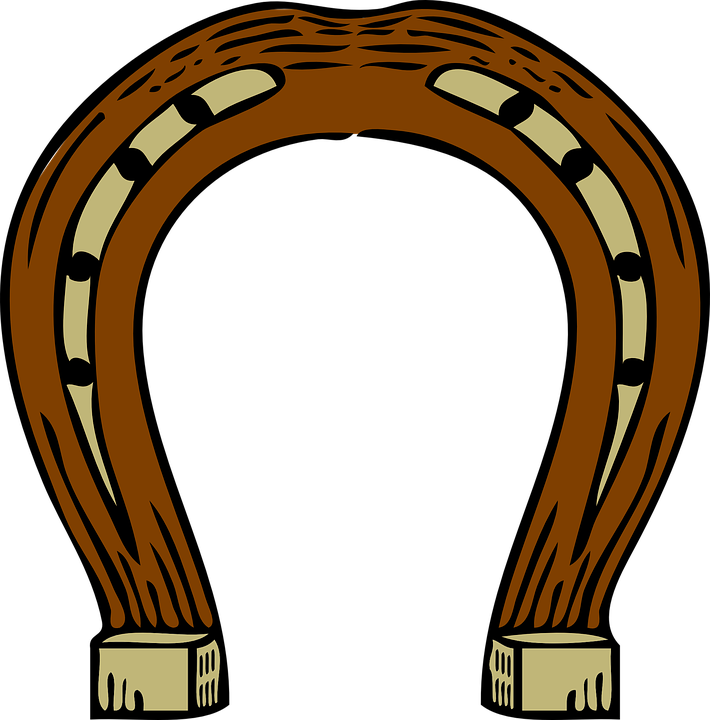 Vector Gold Horseshoe Transparent PNG Image