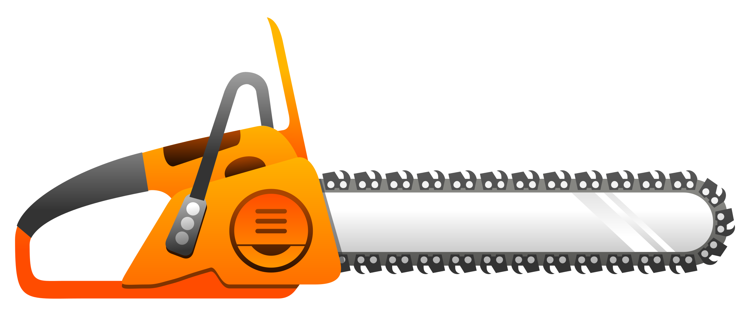 Chainsaw Vector Transparent PNG Image