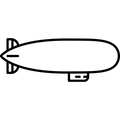 Vector Airship Transparent PNG Image