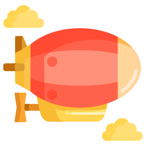 Vector Airship Transparent PNG Image