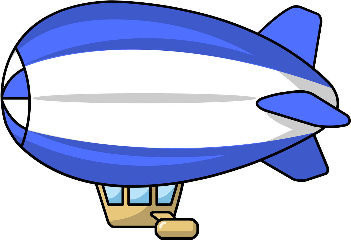 Vector Airship Transparent PNG Image