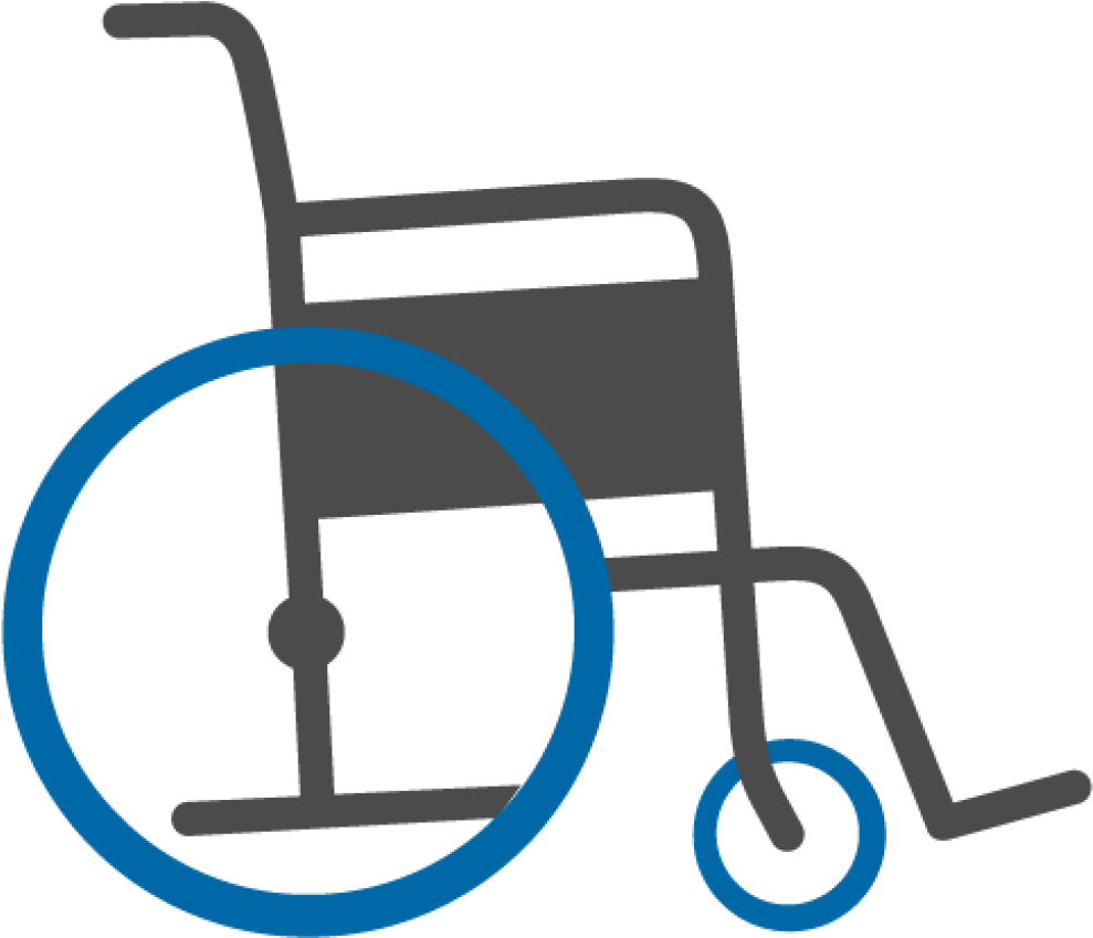 Wheelchair Vector Transparent PNG Image