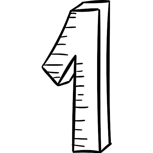 1 Vector Number Transparent PNG Image