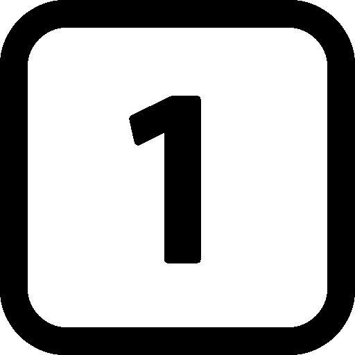 1 Vector Number Transparent PNG Image