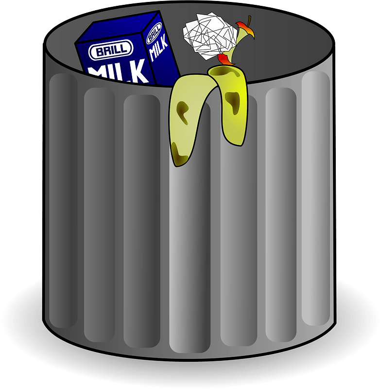 Vector Trash Can Garbage Transparent PNG Image
